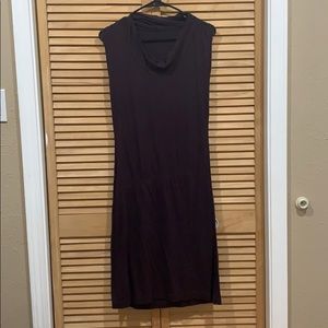 Fancy neck long dress